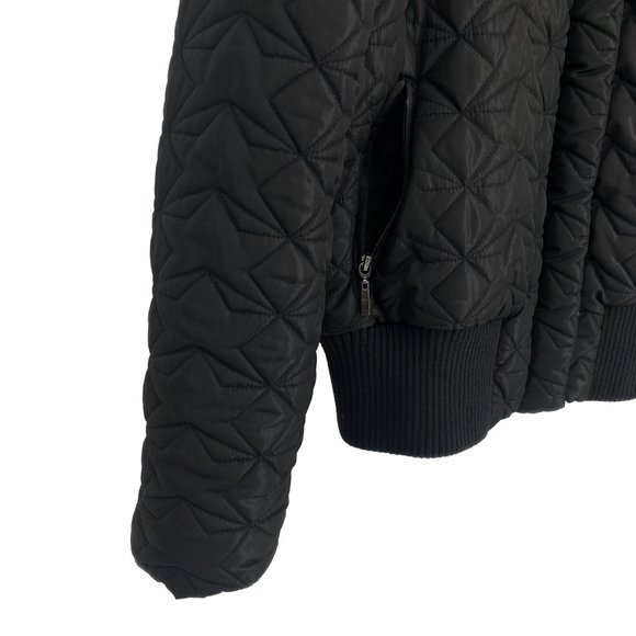NEW YORK & CO Quilted Star Geometric Bomber Jacket - Picture 6 of 15